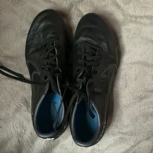 Black Nike Tiempo Soccer Cleat